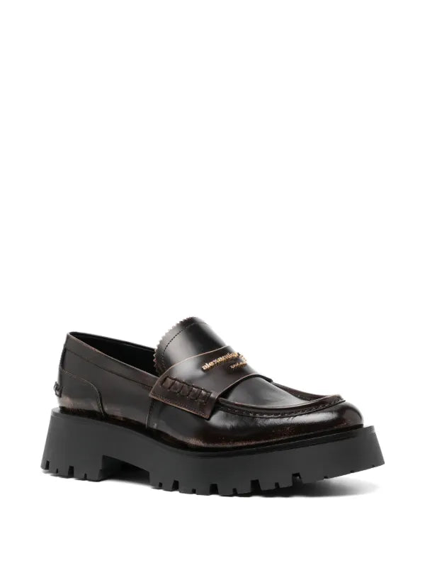 Alexander Wang
Carter 45mm mid-heel leather loafers - 38